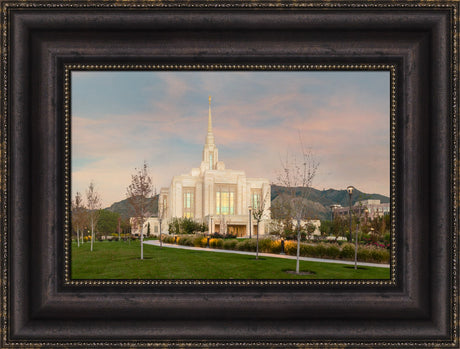 Ogden Temple - Evening Path by Robert A Boyd