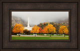 Provo Temple - Autumn Trees by Robert A Boyd