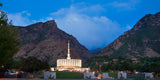 Provo Temple - Night panoramic by Robert A Boyd