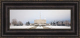 Provo Temple - Fog Panoramic by Robert A Boyd