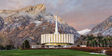 Provo Temple - Spring Snow by Robert A Boyd