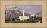 Provo Temple - Spring Snow by Robert A Boyd