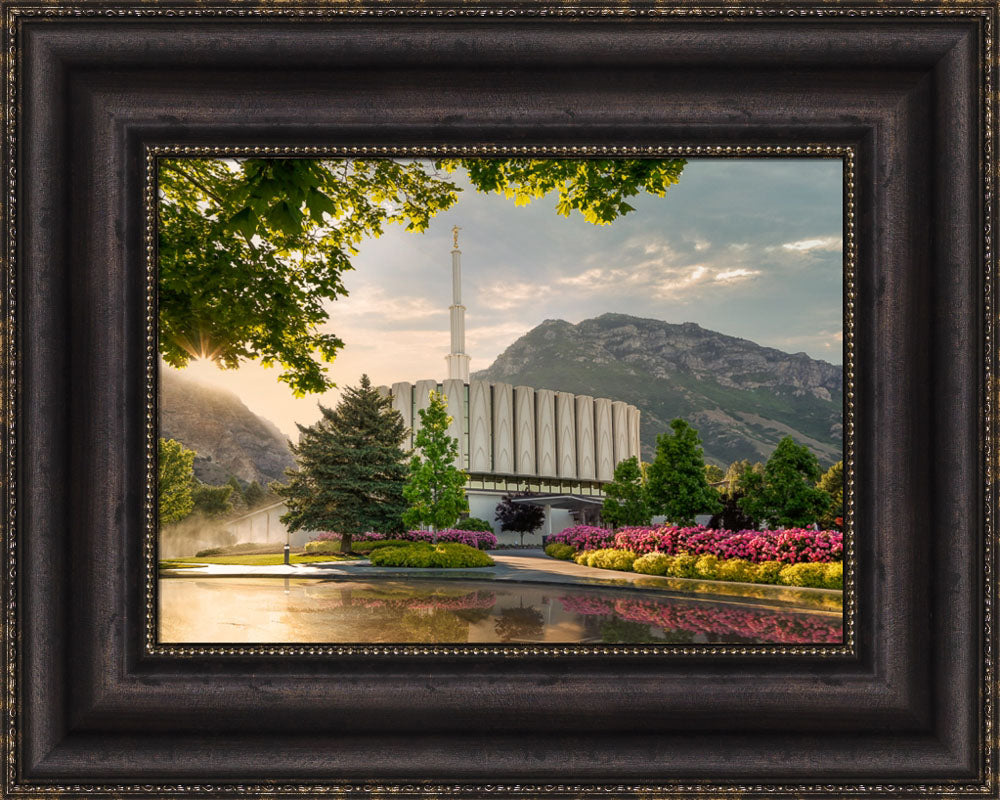 Provo Temple - Summer Splendor by Robert A Boyd