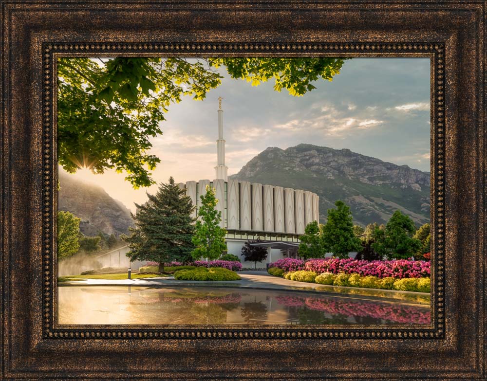 Provo Temple - Summer Splendor by Robert A Boyd