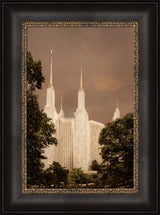 Washington DC Temple - Sepia by Robert A Boyd