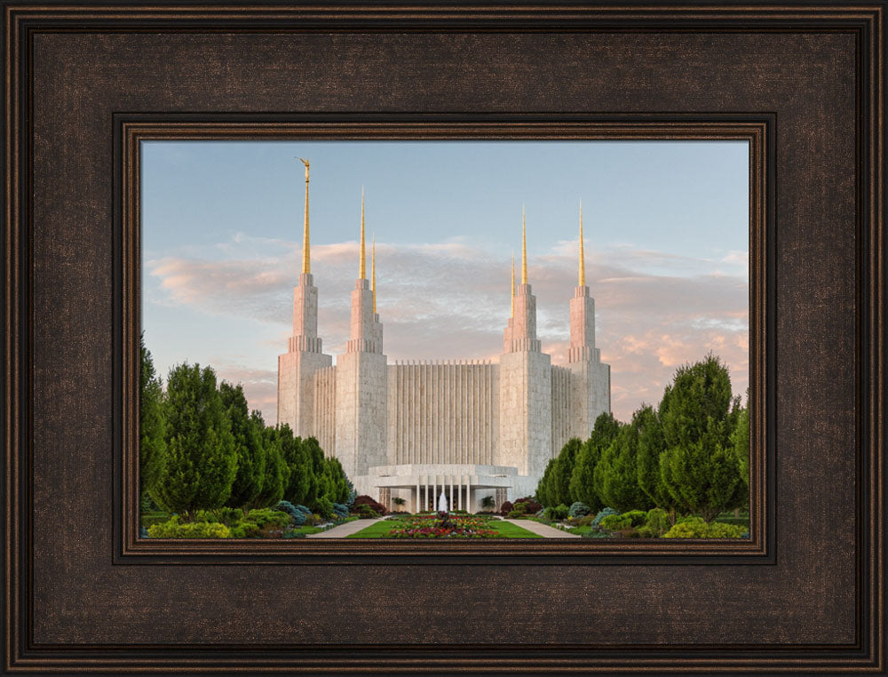 Washington DC Temple - Sunrise by Robert A Boyd