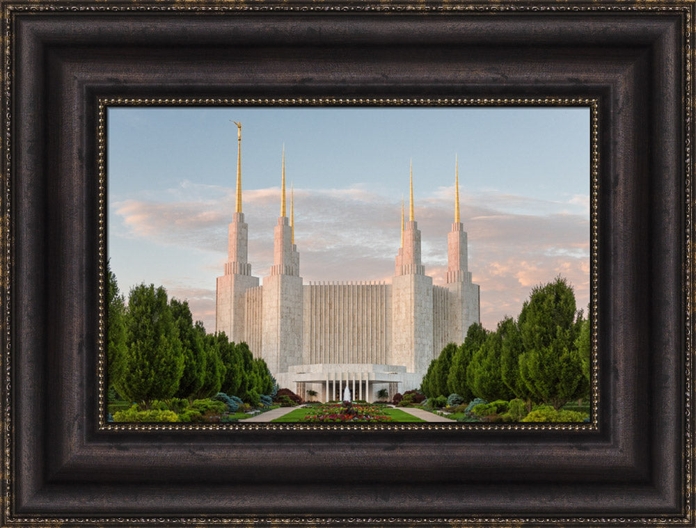 Washington DC Temple - Sunrise by Robert A Boyd