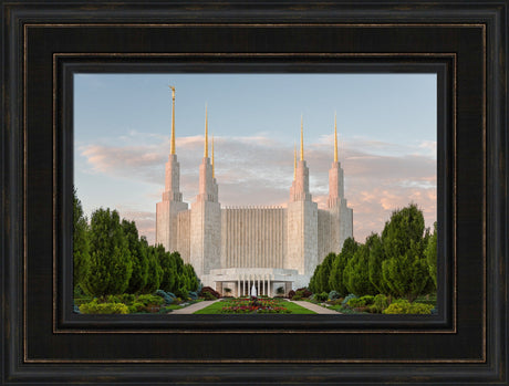 Washington DC Temple - Sunrise by Robert A Boyd