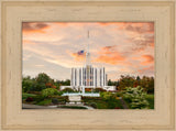 Seattle Temple - Sunset by Robert A Boyd