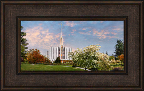 Seattle Temple - Morning by Robert A Boyd