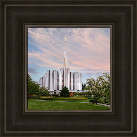 Seattle Temple - Springtime by Robert A Boyd