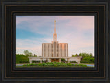 Seattle Temple - Spring Sunset by Robert A Boyd