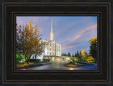 Seattle Temple - Evening Light by Robert A Boyd