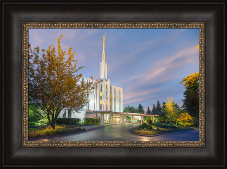 Seattle Temple - Evening Light by Robert A Boyd