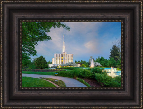 Seattle Temple - Fountains by Robert A Boyd