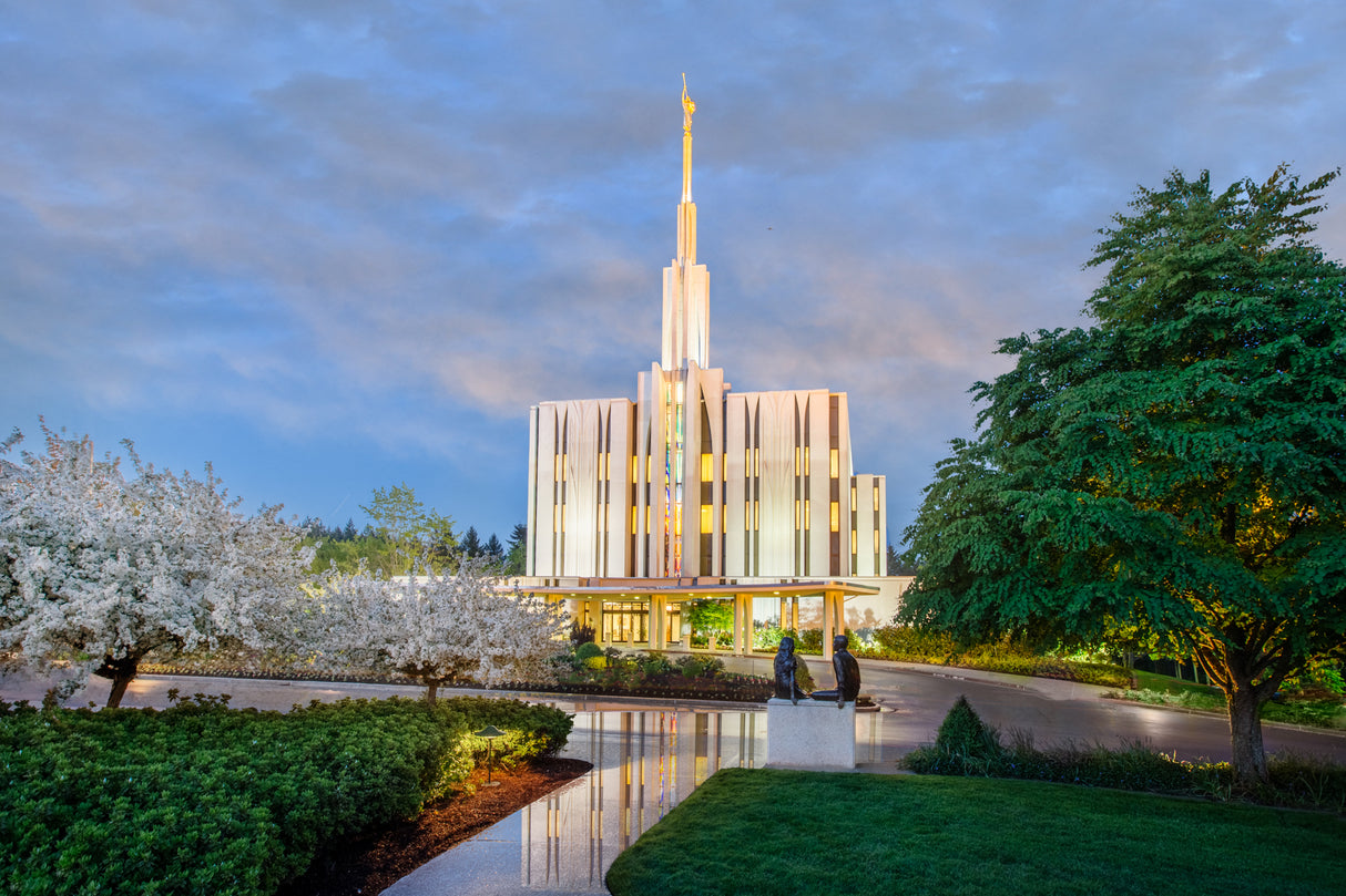 Seattle Temple- Covenant Path by Robert A Boyd