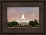 Jordan River Temple - Evening by Robert A Boyd