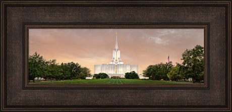 Jordan River Temple - Evening Panoramic by Robert A Boyd