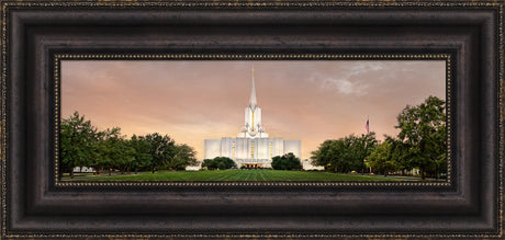 Jordan River Temple - Evening Panoramic by Robert A Boyd