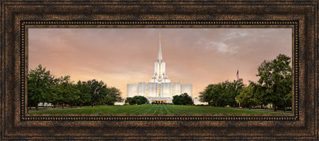 Jordan River Temple - Evening Panoramic by Robert A Boyd