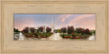 Atlanta Temple - Blossoming Trees Panoramic by Robert A Boyd