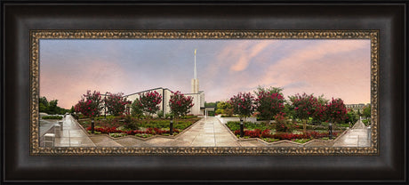 Atlanta Temple - Blossoming Trees Panoramic by Robert A Boyd