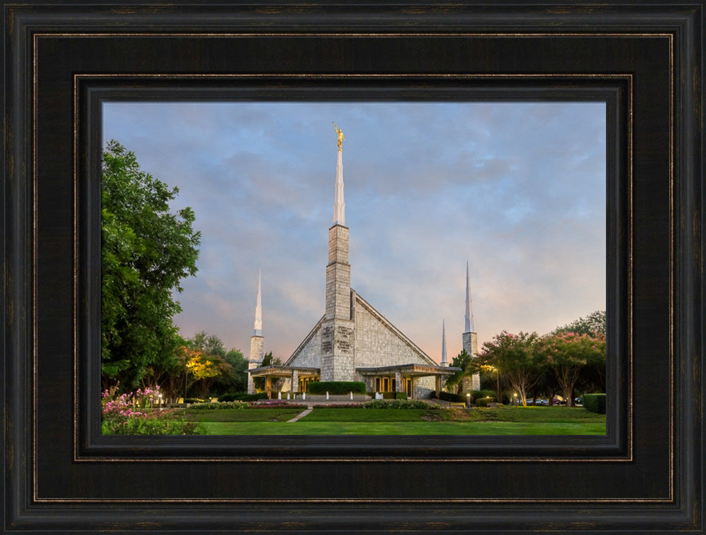 Dallas Temple - Morning Calm by Robert A Boyd