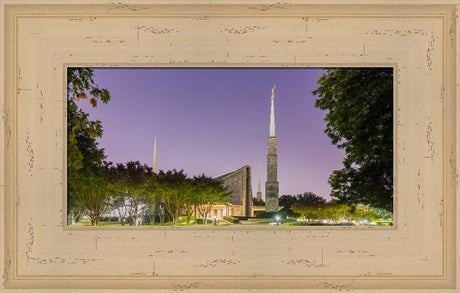 Dallas Temple - Purple Morning by Robert A Boyd