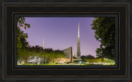 Dallas Temple - Purple Morning by Robert A Boyd