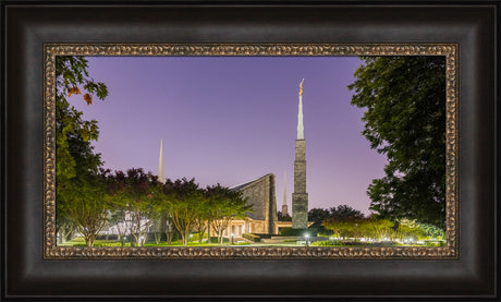 Dallas Temple - Purple Morning by Robert A Boyd