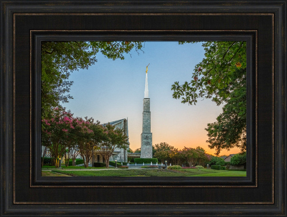 Dallas Temple - Sunrise by Robert A Boyd