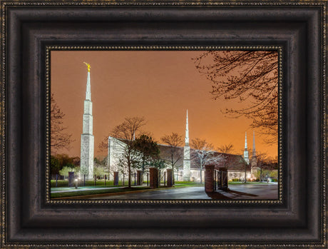 Chicago Temple - Evening Glow by Robert A Boyd