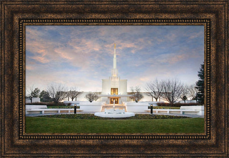 Denver Temple - Winter Sky by Robert A Boyd