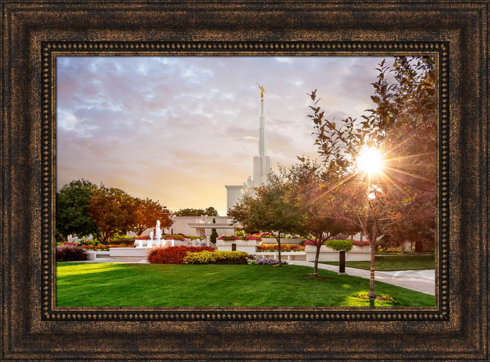 Denver Temple - Sunburst by Robert A Boyd