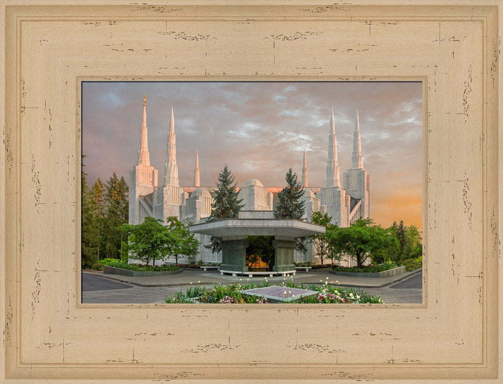 Portland Temple - Eventide by Robert A Boyd