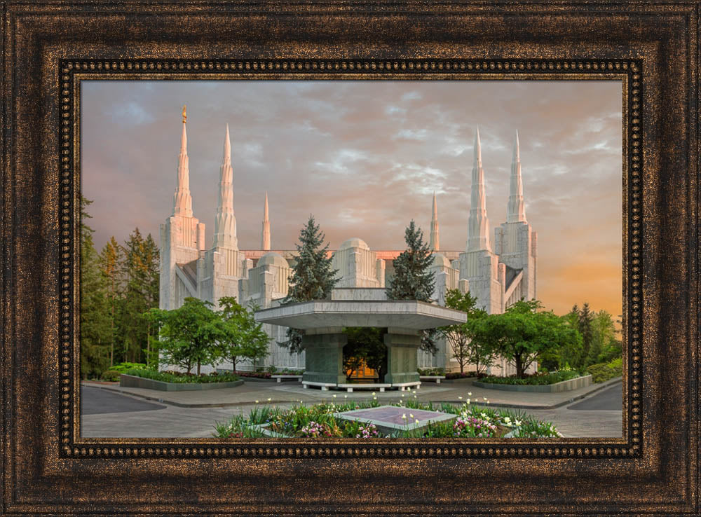 Portland Temple - Eventide by Robert A Boyd