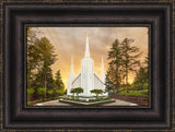 Portland Temple - Evening Glow by Robert A Boyd