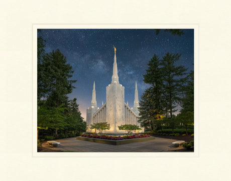 Portland Temple - Night Majesty by Robert A Boyd