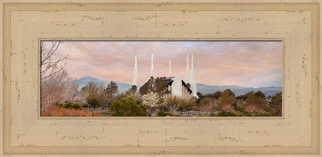 Las Vegas Temple - Sunset Wide Panoramic by Robert A Boyd