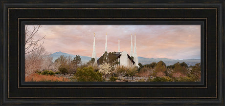 Las Vegas Temple - Sunset Wide Panoramic by Robert A Boyd