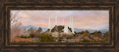 Las Vegas Temple - Sunset Wide Panoramic by Robert A Boyd