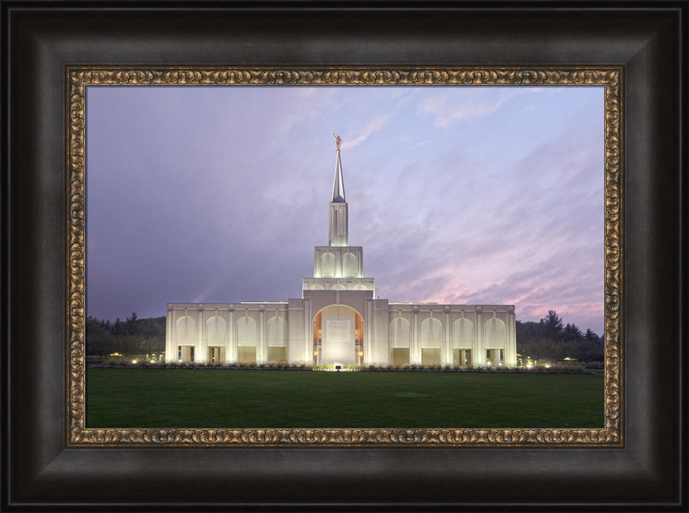 Toronto Temple - Lavender Sky by Robert A Boyd