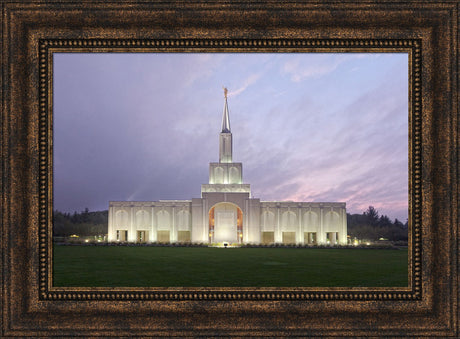 Toronto Temple - Lavender Sky by Robert A Boyd