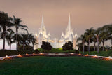 San Diego Temple - Autumn Sky by Robert A Boyd