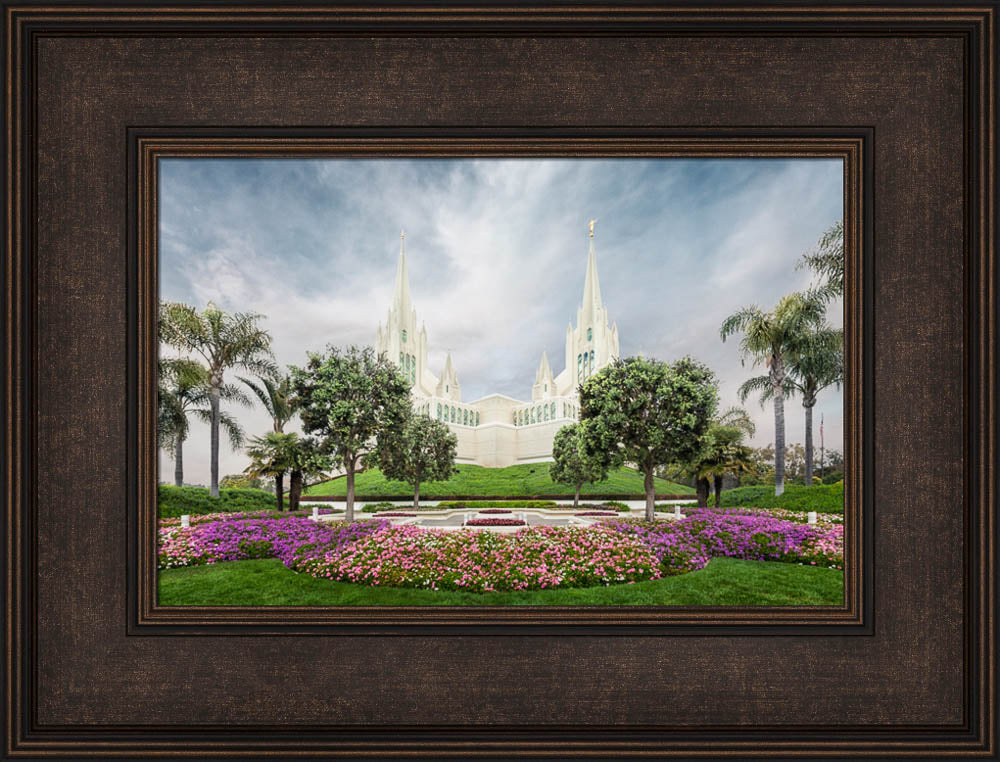 San Diego Temple - Chrome Series by Robert A Boyd