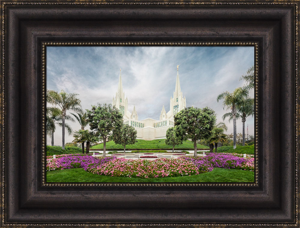 San Diego Temple - Chrome Series by Robert A Boyd