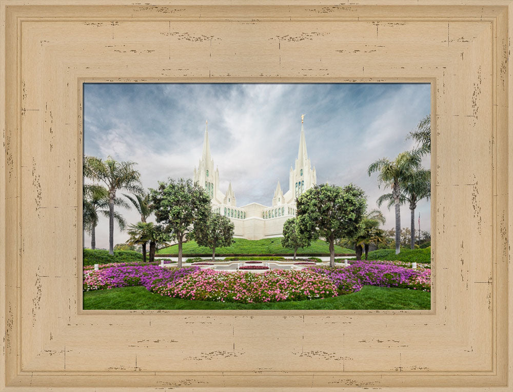 San Diego Temple - Chrome Series by Robert A Boyd