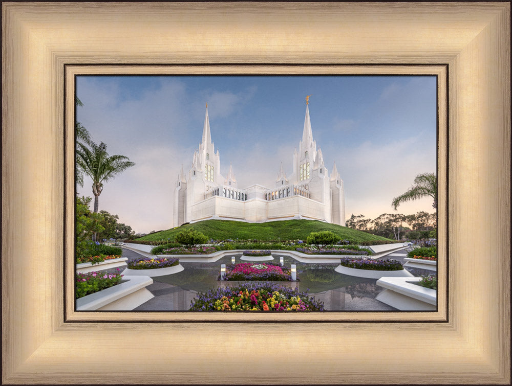 San Diego Temple - Garden View by Robert A Boyd