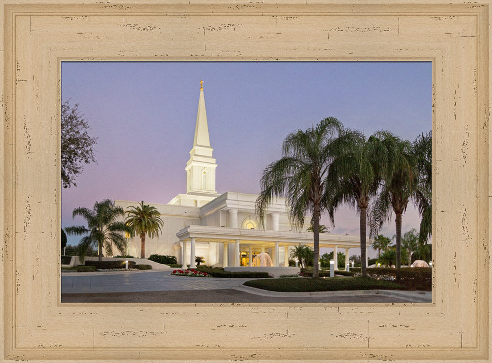 Orlando Temple - Evening Side View by Robert A Boyd