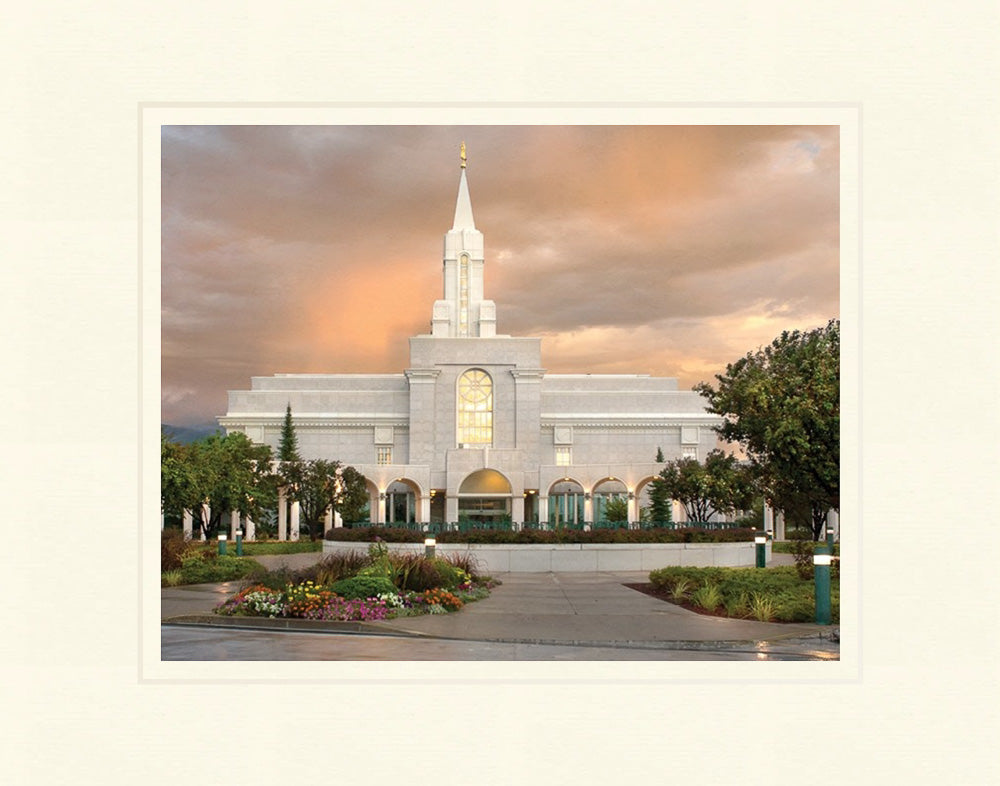 Bountiful Temple - Clearing Storm by Robert A Boyd